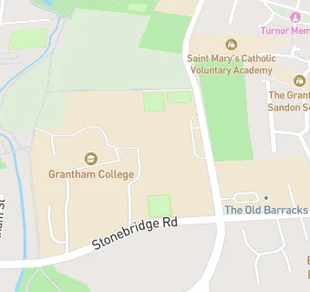 map for Kesteven and Grantham Girls' School