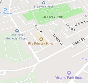 map for Firs Estate Primary School