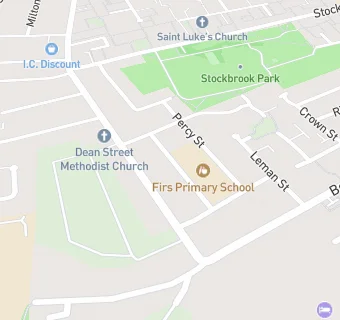 map for Derbyshire County Council Catering Service at Firs Priamry School