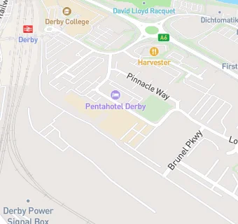 map for UTC Derby Pride Park