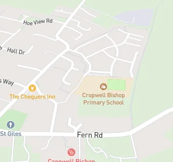 map for Cropwell Bishop Primary School