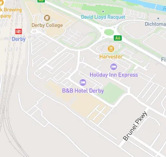 map for Caterlink at Derby College Hudson & Johnson Buildings