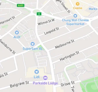 map for Melbourne Bar