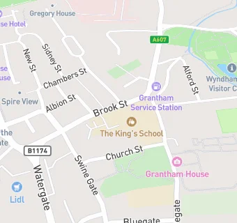 map for The King's School, Grantham