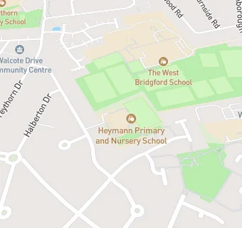 map for Heymann Primary and Nursery School