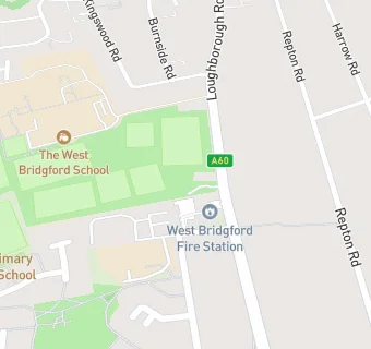 map for The West Bridgford School