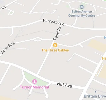 map for The Three Gables