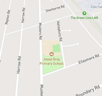 map for Jesse Gray Primary School