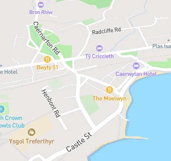 map for Meddyg Care Dementia Home Criccieth