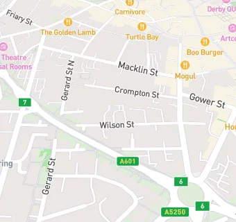 map for Wilson Street Surgery