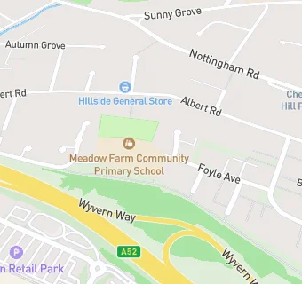 map for Meadow Farm Community Primary School