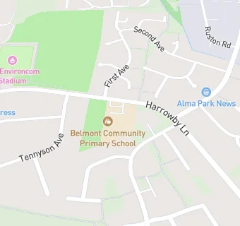 map for Belmont Community Primary School