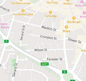 map for Wilson Street Surgery