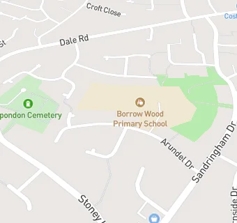 map for Borrow Wood Primary School