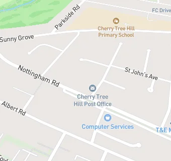 map for Cherry Tree Hill Post Office