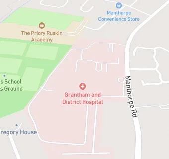 map for Grantham & District Hospital - ULTH