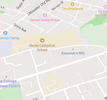 map for Christ Church Derby