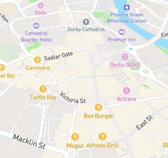 map for The Bookcafe in the Quarter