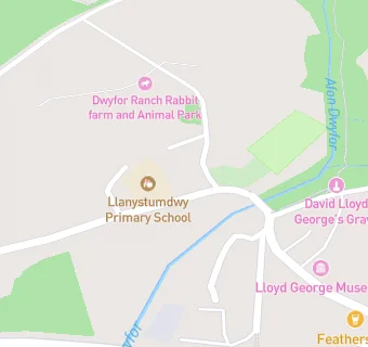 map for Ysgol Gynradd Llanystumdwy