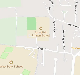 map for Springfield Primary School