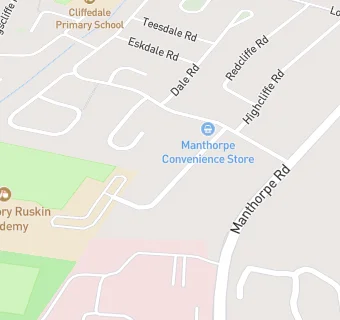 map for Today's News  or Manthorpe Convenience Store