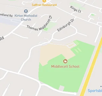 map for Thomas Middlecott Academy