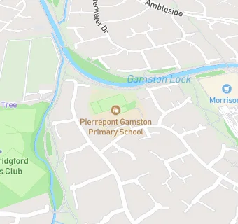 map for Pierrepont Gamston Primary School