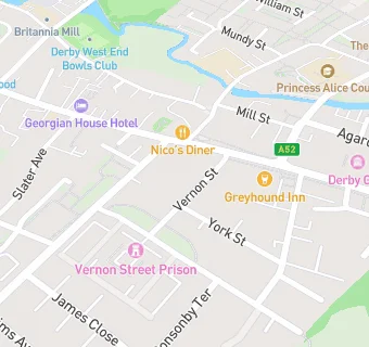 map for The Vernon Street Surgery