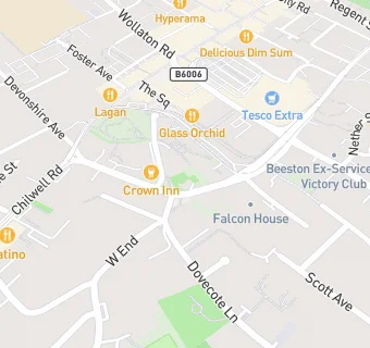 map for Falcon House Residential Home