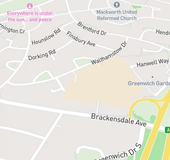 map for Brackensdale Spencer Academy