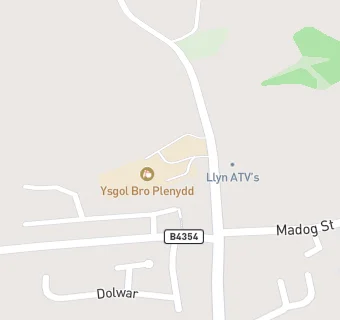 map for Ysgol Bro Plennydd