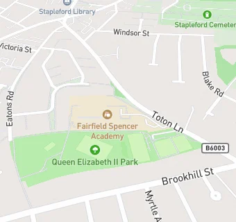 map for Fairfield Primary School