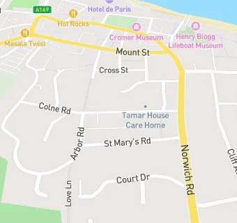 map for Mandela House Residential Home