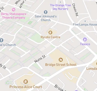 map for Kedleston Street Stores