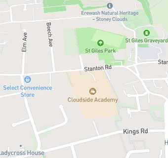 map for Sandiacre Cloudside Junior School