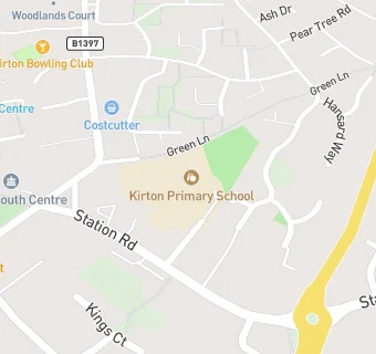 map for Kirton Primary School