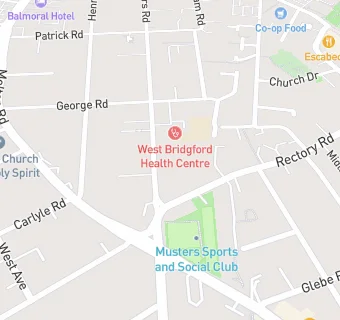 map for West Bridgford Medical Centre