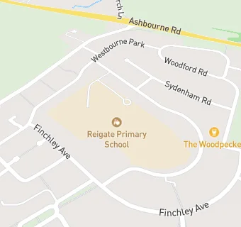 map for Reigate Park Primary Academy