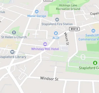 map for Horse & Jockey (Stapleford) Ltd