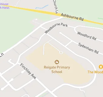 map for Reigate Infant School