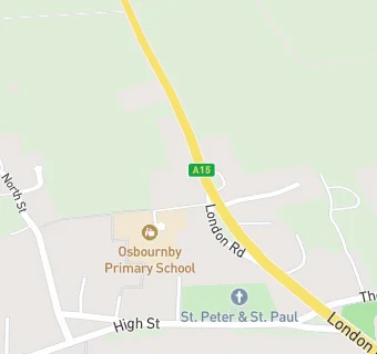 map for Osbournby Village Hall