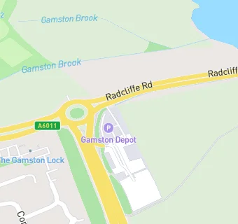 map for Gamston Lock
