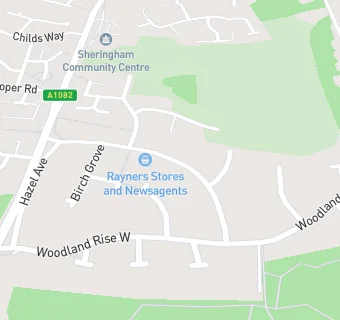 map for Rayners Newsagents