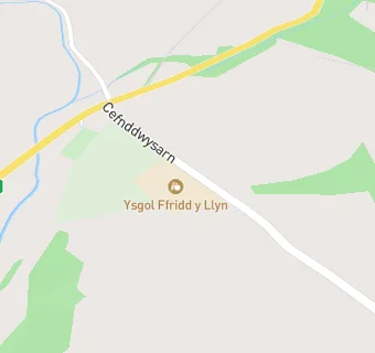 map for Ysgol Ffridd y LLyn