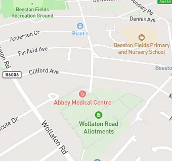 map for Abbey Medical Centre