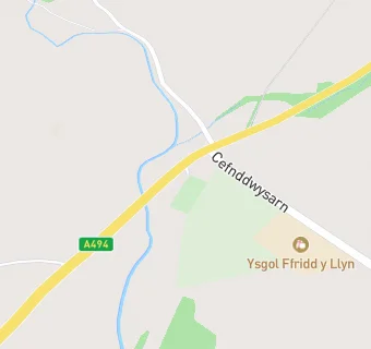 map for Ysgol Ffridd Y Llyn