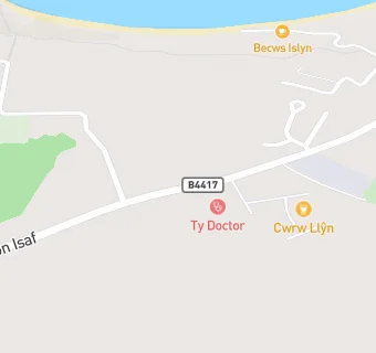 map for Cwrw Llyn