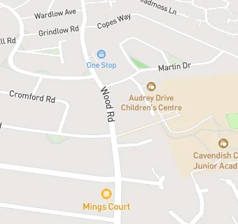 map for Cavendish Close Infant Community School