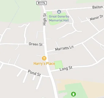 map for Great Gonerby Post Office