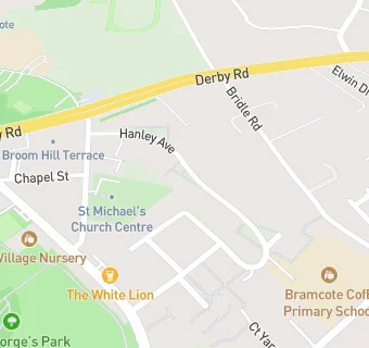 map for Bramcote Surgery